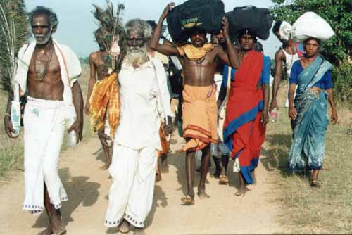 Pada Yatra pilgrims set out